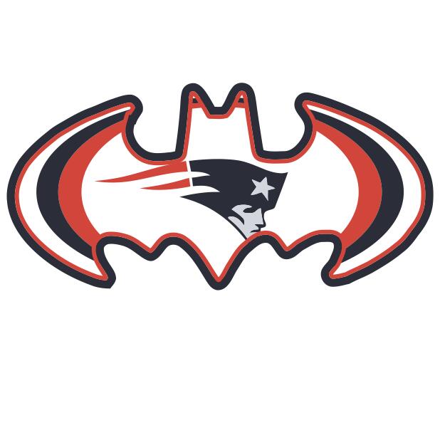 New England Patriots Batman Logo fabric transfer